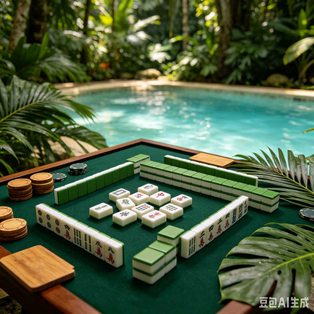 pink crystal mahjong set